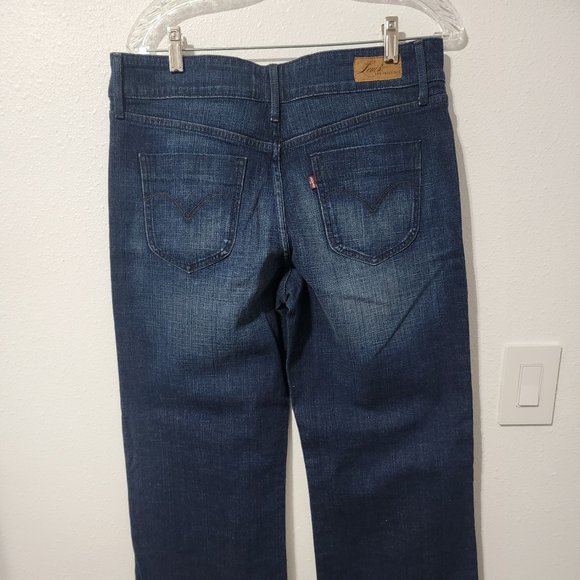 levi demi curve classic jeans womens 10M in blue - Picture 3 of 5